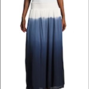 Smocked waist maxi skirt